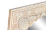 DKD Home Decor Rk 22 Consola India Folk Set de 2 Piezas Madera Mango Natural 40 x 76 x 117 cm Pintado a Mano con Espejo y Cajones