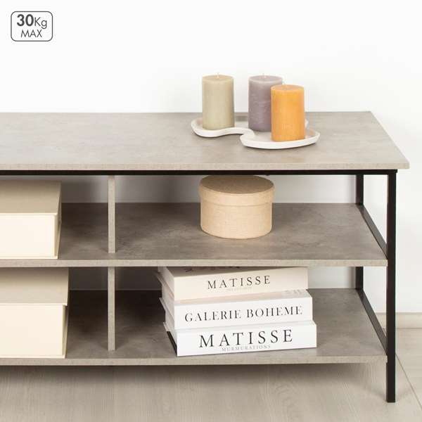 Max Home Mesa para TV 110x40x45 cm - Hierro y MDF