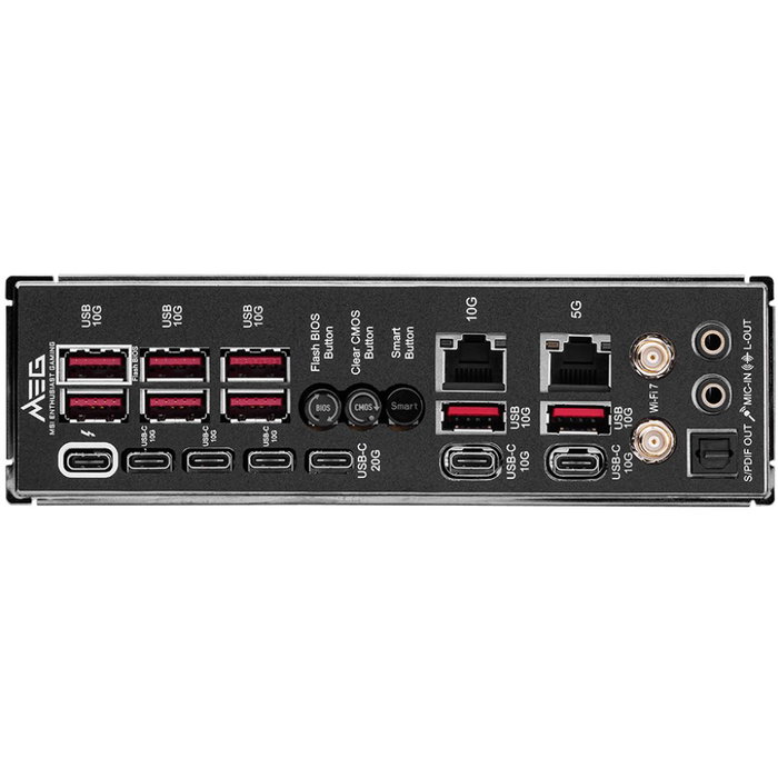 MSI MEG Z890 GODLIKE (Z890.S1851.ATX.DDR5) Placa Base ATX con Chipset Intel Z890 para Intel Core Ultra Serie 2 (LGA 1851), DDR5, 8x M.2, WiFi 7, Bluetooth 5.4, 10Gb Ethernet