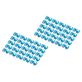 Digitus Clips de Color para Cables RJ45 100 Unidades Azul Cat5e/6 PVC
