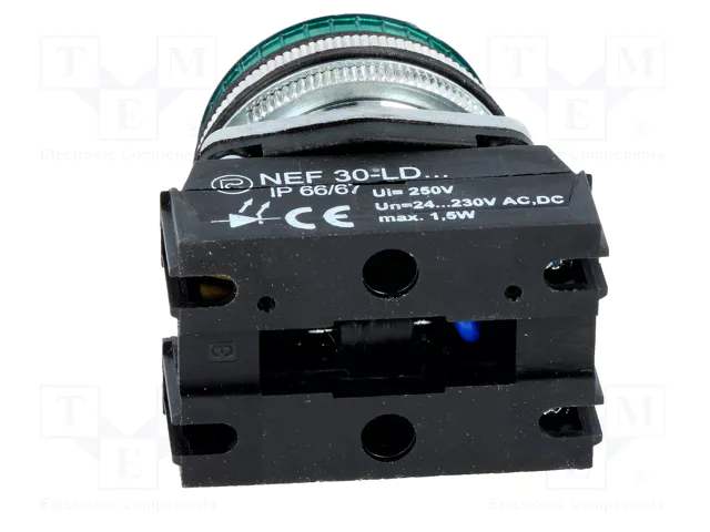 PROMET Lámpara de control LED NEF30 verde PROMET Lámpara de control LED NEF30 verde