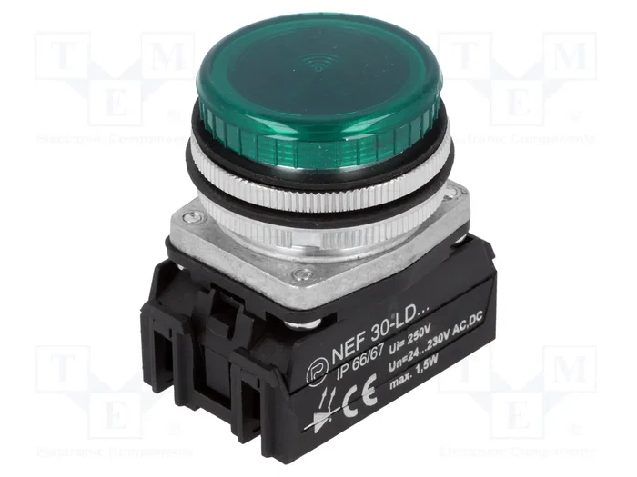 PROMET Lámpara de control LED NEF30 verde PROMET Lámpara de control LED NEF30 verde