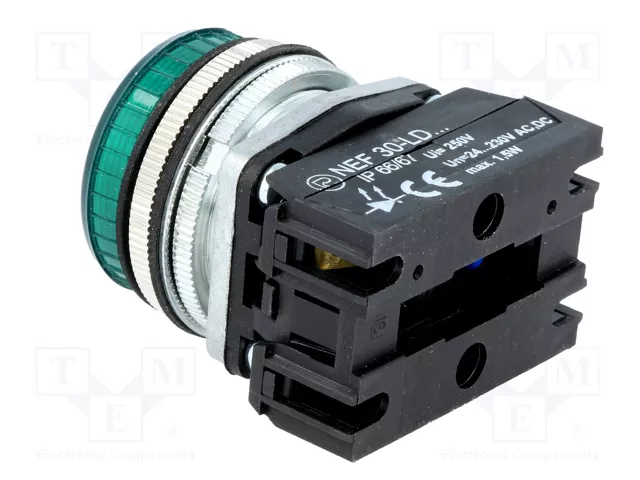 PROMET Lámpara de control LED NEF30 verde PROMET Lámpara de control LED NEF30 verde