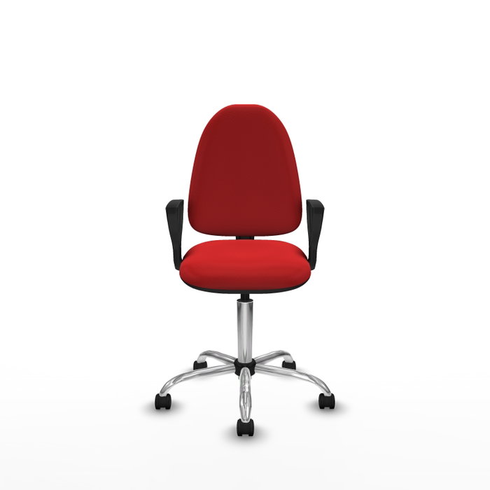 PIQUERAS Y CRESPO Silla de oficina Aýna Roja con Base Cromada PIQUERAS Y CRESPO Silla de oficina Aýna Roja con Base Cromada