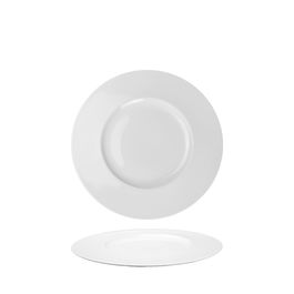 ROYAL PORCELAIN BEAULIEU Plato Llano de Porcelana Blanca para Vajilla, 17 cm de Diámetro (Set de 6)