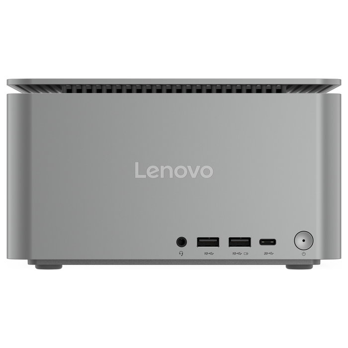 Lenovo ThinkCentre Neo Ultra Mini PC USFF - Intel Core i7-14700T, 16 GB DDR5, 1 TB SSD NVMe, NVIDIA GeForce RTX 4060 8 GB, Windows 11 Pro, Gris, Aleman