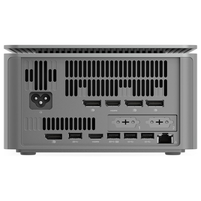 Lenovo ThinkCentre Neo Ultra Mini PC USFF - Intel Core i7-14700T, 16 GB DDR5, 1 TB SSD NVMe, NVIDIA GeForce RTX 4060 8 GB, Windows 11 Pro, Gris, Aleman