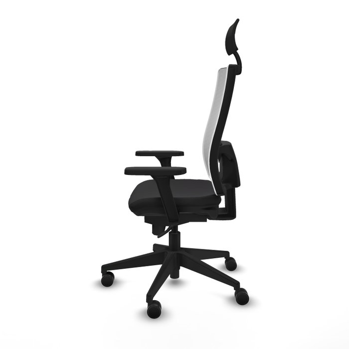 PIQUERAS Y CRESPO Silla de oficina Horna con mecanismo Sincro, Negro y Blanco PIQUERAS Y CRESPO Silla de oficina Horna con mecanismo Sincro, Negro y Blanco