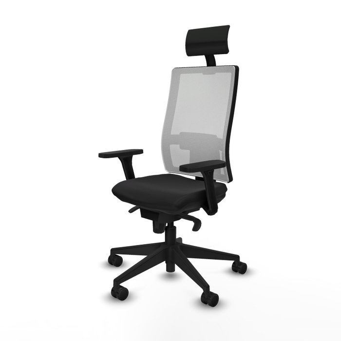 PIQUERAS Y CRESPO Silla de oficina Horna con mecanismo Sincro, Negro y Blanco PIQUERAS Y CRESPO Silla de oficina Horna con mecanismo Sincro, Negro y Blanco