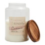 Home Deco Factory Vela Perfumada en Tarro, Aroma Cachemira, Tapa Madera Acacia, 650g para 45h, Cocooning - 16.5 cm