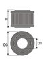 Green Filters R727439 Filtro Sustitucion Round Filtro de Aire de Algodon Lavable para Toda la Vida