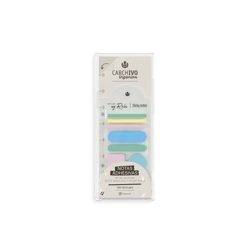 Carchivo Bloc de notas adhesivas formas irregulares colores pastel Carchivo Bloc de notas adhesivas formas irregulares colores pastel