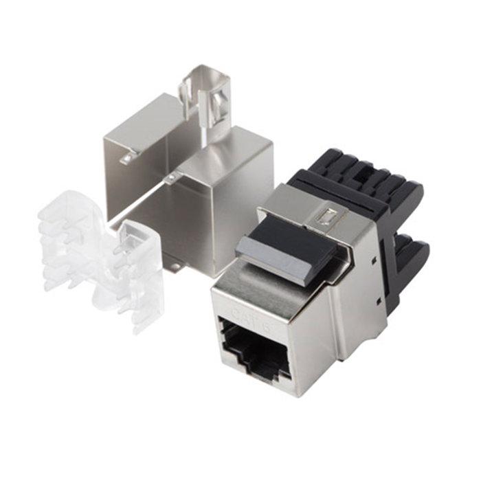 Lanberg Conector Keystone RJ45 Hembra Externo LSA Interno FTP Cat.6 para Cables 22-26AWG KSF6-1000
