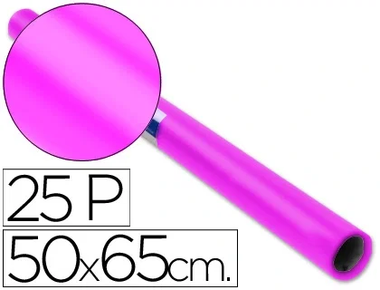 Papel Charol Sadipal Rollo 25H 50X65 Cm Rosa Fuerte (Fucsia) Papel Charol Sadipal Rollo 25H 50X65 Cm Rosa Fuerte (Fucsia)
