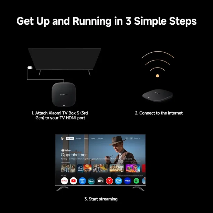 Xiaomi Xiaomi TV Box S (3rd Gen) 4K Ultra HD Negro