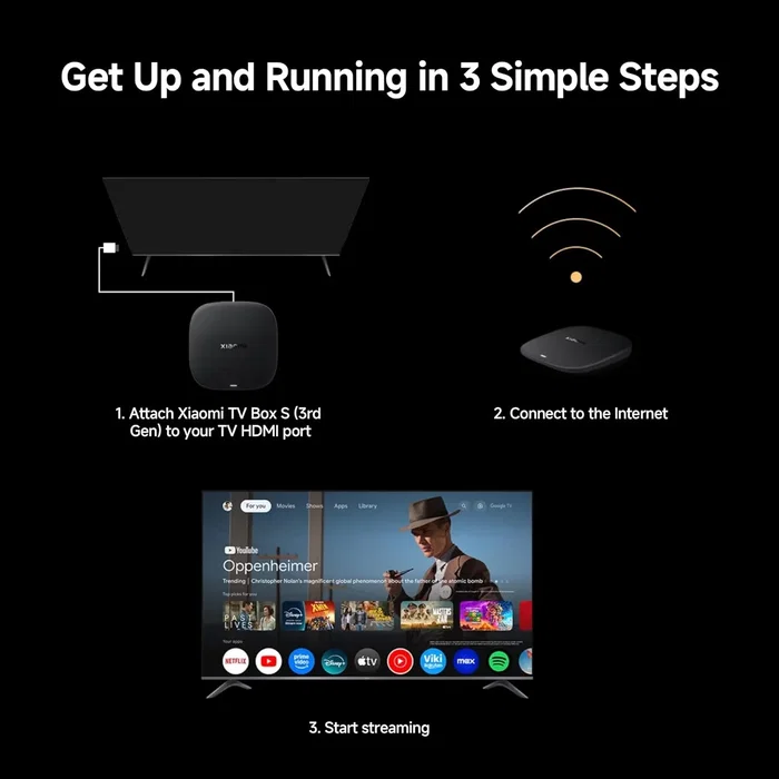 Xiaomi TV Box S (3rd Gen) 4K Ultra HD 32GB Negro