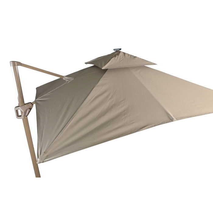 Sombrilla Home ESPRIT Beige Champán 286 x 350 x 280 cm