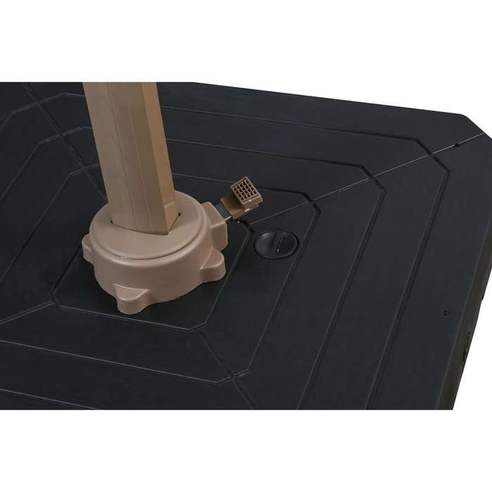 Sombrilla Home ESPRIT Beige Champán 286 x 350 x 280 cm