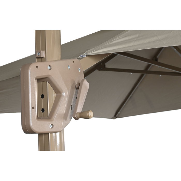 Sombrilla Home ESPRIT Beige Champán 286 x 350 x 280 cm