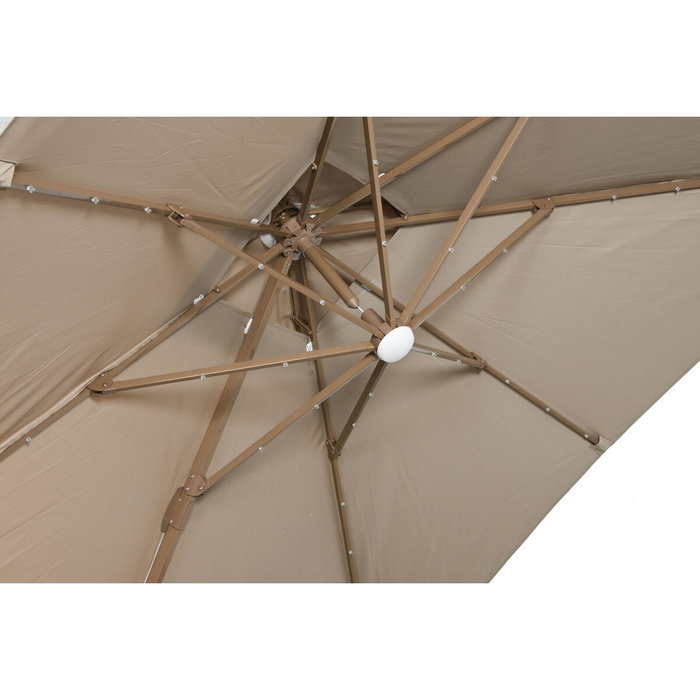 Sombrilla Home ESPRIT Beige Champán 286 x 350 x 280 cm