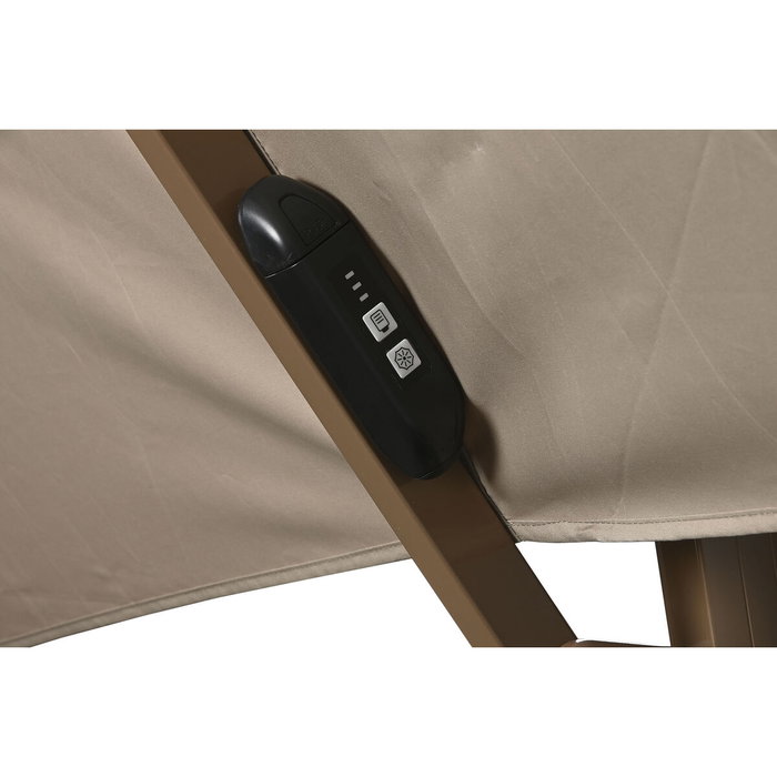 Sombrilla Home ESPRIT Beige Champán 286 x 350 x 280 cm