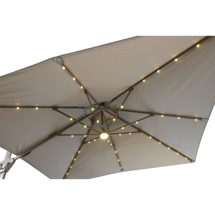 Sombrilla Home ESPRIT Beige Champán 286 x 350 x 280 cm