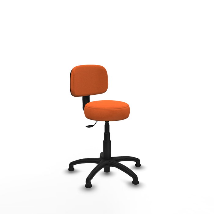 PIQUERAS Y CRESPO Silla Llanos giratoria naranja con base de poliamida PIQUERAS Y CRESPO Silla Llanos giratoria naranja con base de poliamida