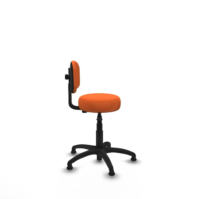 PIQUERAS Y CRESPO Silla Llanos giratoria naranja con base de poliamida PIQUERAS Y CRESPO Silla Llanos giratoria naranja con base de poliamida
