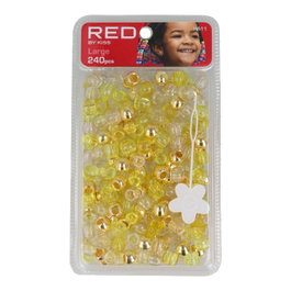 Red Kiss Apolo de Cabello L Hair Beads 240 Pcs (Gold Asst)
