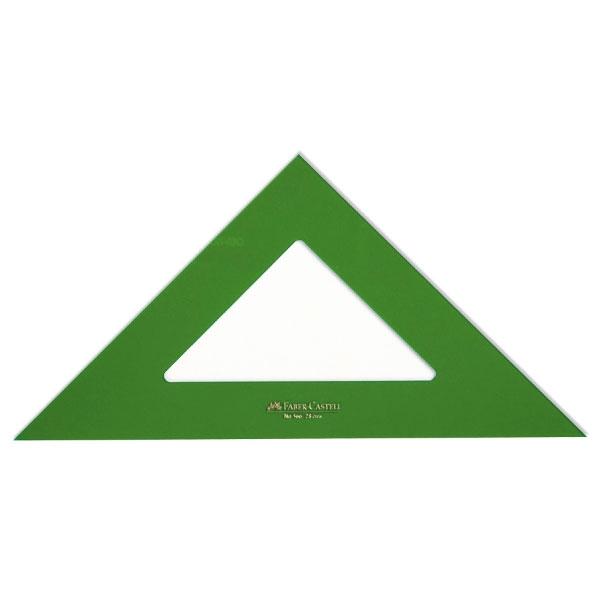 Faber-Castell Escuadra Técnica Sin Graduar 25cm Verde Faber-Castell Escuadra Técnica Sin Graduar 25cm Verde