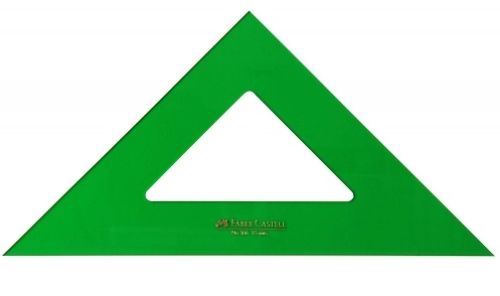 Faber-Castell Escuadra Técnica de 25 cm Verde Sin Graduar