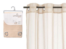 Cortina Visillo Beige 140x260 cm Giftdecor (Set de 6)
