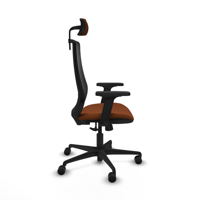 PIQUERAS Y CRESPO Silla de oficina Mardos con mecanismo Sincro, Marrón y Negro PIQUERAS Y CRESPO Silla de oficina Mardos con mecanismo Sincro, Marrón y Negro
