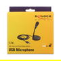 DeLOCK Micrófono USB con Pivote y Sensor Mute Táctil - Referencia DeLOCK
