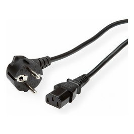 ROLINE Cable de Red con Enchufe IEC Recto, Color Negro, 5 Metros