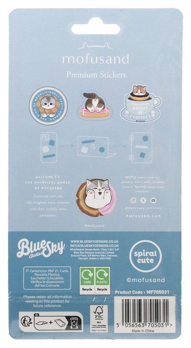 Thumbs Up Mofusand Set de pegatinas Premium