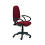 Rocada Silla de oficina con brazos color burdeos