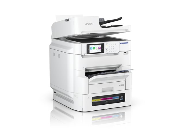 Epson WorkForce Pro EM-C8101RDWF - Impresora Multifunción Color A3 con Tecnología PrecisionCore Heat-Free, RIPS, Fax, Wi-Fi, Pantalla Táctil, 75.000 Páginas Mensuales