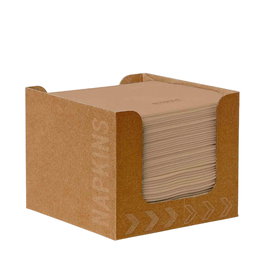 Duni Eco Servilletero Desechable Marrón 20x20 cm (1200 unidades) - Un solo uso