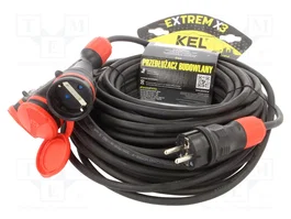 KEL Prolongador de alimentación H05RR-F 3G1,5mm2 25m