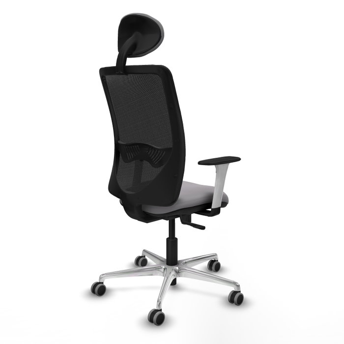 PIQUERAS Y CRESPO Silla de oficina Zulema con Mecanismo Sincro Gris y Negro