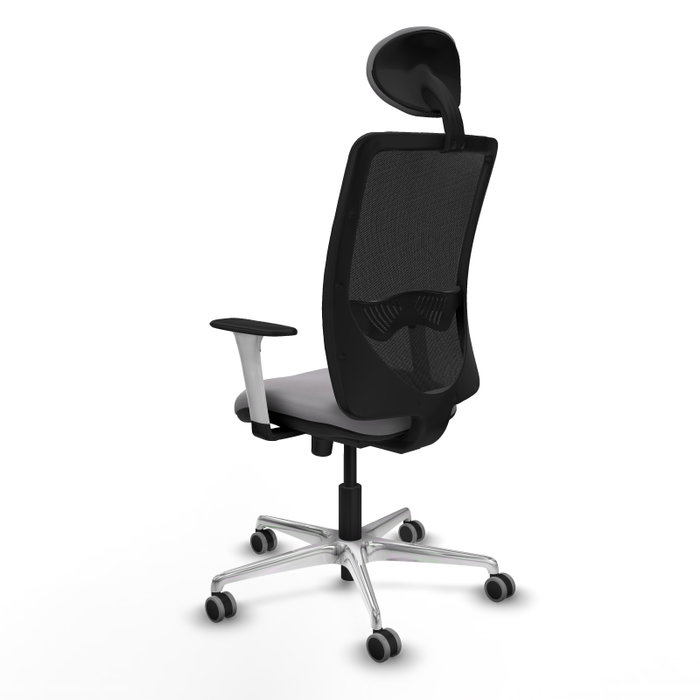 PIQUERAS Y CRESPO Silla de oficina Zulema con Mecanismo Sincro Gris y Negro