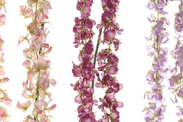 DKD Home Decor Flor Rosa Blanco 20 x 150 x 20 cm (12 Unidades)