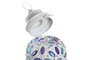 DKD Home Decor Lámpara Sobremesa Árabe Blanco Multicolor Metal y Acrílico 19 x 33 x 19 cm