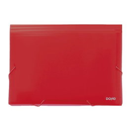 Clasificador Acordeon Dohe Pp Opaco A4 13 Dptos. Gomas Rojo