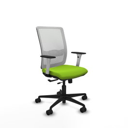 PIQUERAS Y CRESPO Silla de oficina Haches Pistacho y Blanco