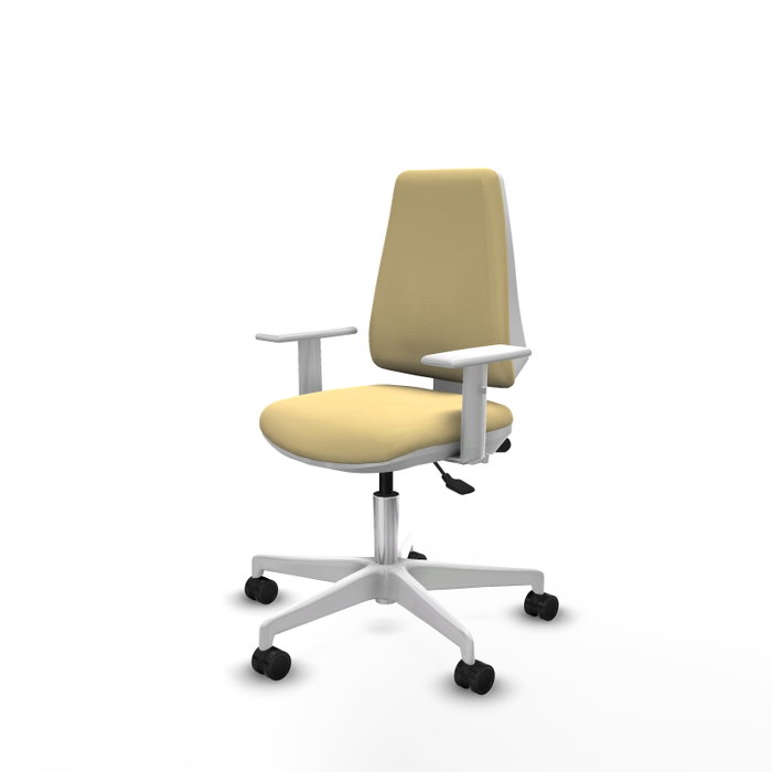 PIQUERAS Y CRESPO Silla de oficina Elche con mecanismo Asincro, Crema PIQUERAS Y CRESPO Silla de oficina Elche con mecanismo Asincro, Crema