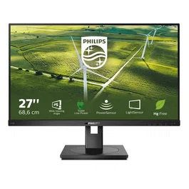 Philips 272B1G/00 Monitor PC 27" Full HD 1920x1080 IPS, Diseño Eco-friendly con PowerSensor y LightSensor, USB Hub, Altavoces, Montaje VESA 100x100 mm