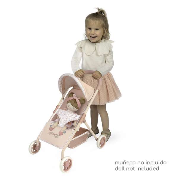 Decuevas Silla de Muñeca 4 Ruedas para Muñecas de hasta 50 cm
