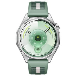 Huawei WATCH GT6 46mm Atum-B19W, Correa Verde Tejida, Reloj Inteligente AMOLED Táctil
